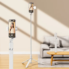 2-in-1 Bluetooth Selfie Stick with Tripod Stand | 360° Rotation | Wireless Remote Shutter