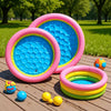 Rainbow Inflatable Kids Swimming Pool – Portable Outdoor & Balcony Play Pool