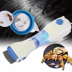 Electric Pet Lice & Tick Removal Comb for Dogs & Cats – Universal Anti-Flea Hair Cleaner | Safe & Effective Pet Grooming Tool (Blue)