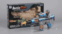 Battle Elite War Sound Effect Toy Gun – Interactive Light & Mist Action for Kids (Ages 3+)