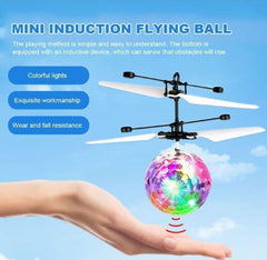 Mini Induction Flying Ball with Multicolor LED Lights – Motion Sensor Magic Orb Toy for Kids Ages 1–12
