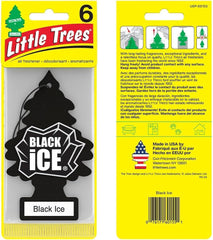 Little Trees Car Air Freshener – Black | Sandalwood, Bergamot & Lemon | Long-Lasting Fragrance