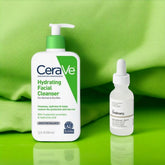 CeraVe Hydrating Facial Cleanser + The Ordinary Niacinamide 10% Serum – 2-in-1 Brightening & Hydrating Skincare Bundle