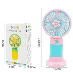 Mini Rechargeable Handheld Fan – USB Portable Cooling Fan for Home, Office & Travel | Multicolor