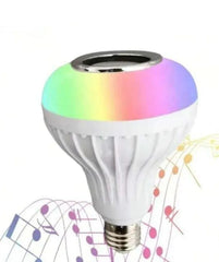 LED Music Bulb with Built-in Bluetooth Speaker & Remote Control – 16 Colors, USB Rechargeable Smart Party Light