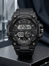 Men's Digital Sports Watch | 100% Water Resistant | Stopwatch Alarm Backlight | Long Battery | Gift Box Pakistan