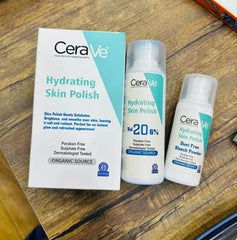 CeraVe Hydrating Skin Polish – Dual-Action Exfoliator & Deep Hydration with Ceramides & Hyaluronic Acid | All Skin Types