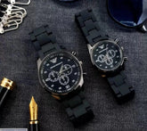 Unisex Chronograph Watch – Stainless Steel Multi-Color Band | Couple's Timepiece 2026