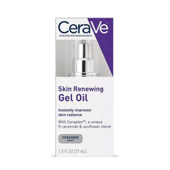 CeraVe Skin Renewing Gel Oil 29ml – Ceraplex™ 5-Ceramide Blend & Sunflower Oil | Instant Radiance Boost | Normal to Dry Skin | Men & Women