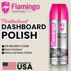 Flamingo Car Dashboard Polish 450ml – Back to Black Gloss | Leather & Plastic Restorer