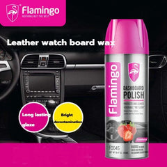 Flamingo Car Dashboard Polish 450ml – Back to Black Gloss | Leather & Plastic Restorer