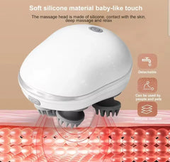 Electric Scalp Massager with Heat — Portable USB Rechargeable | 4 Massage Claws | 3 Modes | Deep Relaxation Wellness Tool 2026
