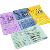 Premium Stainless Steel Mani Pedi Kit for Women | 2026 Nail Care Essentials – Stylish Leatherette Case