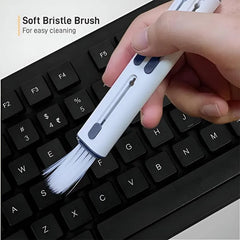 4-in-1 Earphone Cleaning Pen with Soft Bristle Brush – ABS Plastic | Cleans Earbuds, AirPods, Phones, Laptops & Cameras
