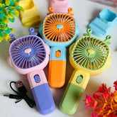 Premium Portable Rechargeable Fan with Stand | USB Mini Desk Fan – Fast Charge, Lightweight & Eco-Friendly