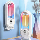 Portable USB Air Humidifier with LED Light – Quiet Mist, Digital Display & Sleek White Design | Bedroom, Office & Living Room