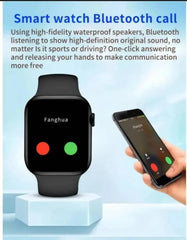 Black Smartwatch | Fitness Tracker | Smartphone Compatible | Adjustable Strap | Charging Cable Included | Pakistan