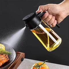 Premium Glass Oil Bottle – 50ml Spray | Leak-Proof Kitchen Oil Dispenser