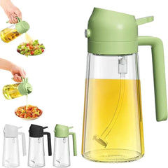 Premium Glass Oil Bottle – 50ml Spray | Leak-Proof Kitchen Oil Dispenser