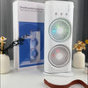 USB Dual-Head Rotating Mist Fan with Color Night Light — 3 Speed Settings | 360° Rotation | Portable Desk Cooling Fan 2026