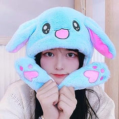 GlowBunny LED Plush Hat | Multicolor Light-Up Bunny Ears Hat | Soft Plush | Kids Party & Costume Accessory