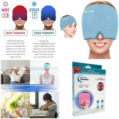 Migraine Relief Gel Icing Cap — Hot & Cold Therapy for Headache, Sinus & Puffy Eyes