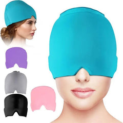 Migraine Relief Gel Icing Cap — Hot & Cold Therapy for Headache, Sinus & Puffy Eyes