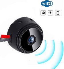 A9 Mini WiFi Camera – Wireless Night Vision Security Micro Cam with Phone App & Magnetic Mount | Black