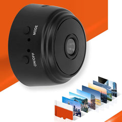 A9 Mini WiFi Camera – Wireless Night Vision Security Micro Cam with Phone App & Magnetic Mount | Black