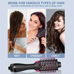 One Step Hot Air Brush | 3-in-1 Hair Dryer, Volumizer & Styler