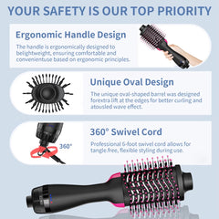 One Step Hot Air Brush | 3-in-1 Hair Dryer, Volumizer & Styler