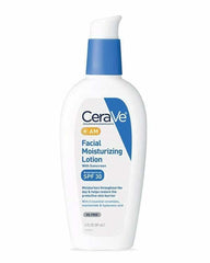 CeraVe AM Facial Moisturizing Lotion SPF 30 – Oil-Free Daily Sunscreen with Ceramides, Hyaluronic Acid & Niacinamide | All Skin Types