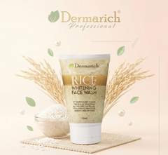 Dermarich Professional Rice Whitening Face Wash 120ml – Deep Cleansing, Brightening & Oil Control | 2026 Skincare Essential