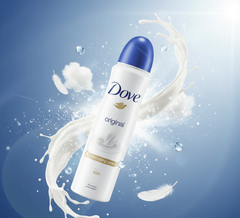 Dove Original Anti-Perspirant Deodorant Spray 150ml | 48H Protection & Moisturizing Care
