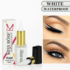 MISS ROSE White Waterproof Kajal & Eyeliner | Smudge-Proof Matte Eye Definer for Waterline & Lash Line