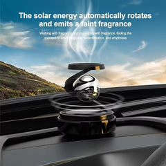 Solar Rotating Ring Car Air Freshener | Orbital Design Auto Diffuser
