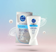 Pearl Drops Pro-White Daily Whitening Toothpaste 50ml – Up to 4 Shades Whiter in 3 Weeks | Perlite Formula | Cleans, Polishes & Protects