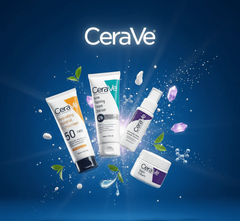 CeraVe Complete Skincare Routine Kit – 4-Piece Set | Cleanser, Retinol Serum, Night Cream & Sunscreen