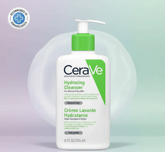 CeraVe Hydrating Cleanser – 236ml | Gentle Face Wash for Normal to Dry Skin with Ceramides