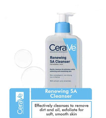 CeraVe Renewing SA Cleanser – 237ml | Salicylic Acid Face Wash for Smooth, Clear Skin