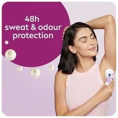 NIVEA Pearl & Beauty Anti-Perspirant Stick 50ml | 48H Protection with Pearl Extracts