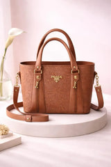 Women's Textured Leather Shoulder Bag — 6 Trending Colors | Quiet Luxury 2026