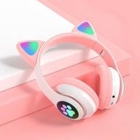 Cat Ear Wireless Gaming Headset STN-28 – LED Light-Up Cat Ears, Colorful Lighting & Over-Ear Design | Music, Gaming & Everyday Use