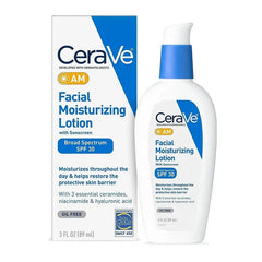 CeraVe AM Facial Moisturizing Lotion SPF 30 – 89ml | Oil-Free Daily Moisturizer with Sunscreen