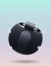 KBroad Floating Waterproof Bluetooth Speaker – LED Light Ring, Portable Round Design & Carry Strap | Pool, Beach & Outdoor Use