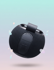 KBroad Floating Waterproof Bluetooth Speaker – LED Light Ring, Portable Round Design & Carry Strap | Pool, Beach & Outdoor Use