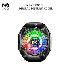Memo CX10 Magnetic Mobile Cooling Fan with RGB Lighting – Fast Freeze Cooling | Magnetic + Clip Mount | Gaming Phone Cooler