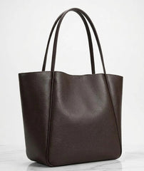 Classic Leather Tote Bag for Women – Large Capacity PU Leather Shoulder Bag