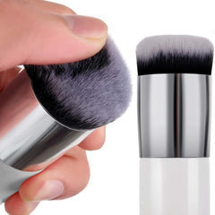 Portable Retractable Kabuki Makeup Brush | Soft Dense Bristles for Foundation, Powder & Blush