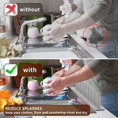Sink Splash Guard – 14-Inch Suction Cup Kitchen Sink Protector